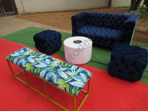 navy blue velvet couch