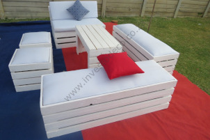 white pallet furniture  1