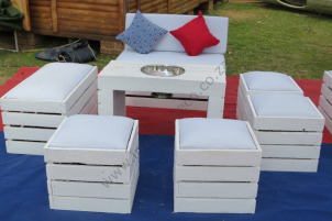 white pallet furniture  6