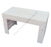 white pallet coffee table